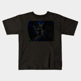 Japanese Geisha - Neon Kids T-Shirt